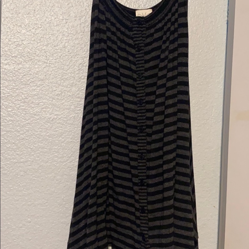 Ella moss loose fitting stripe tank small